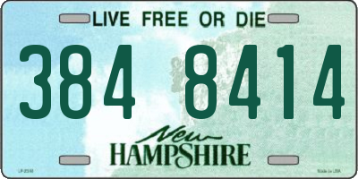 NH license plate 3848414