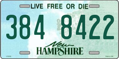 NH license plate 3848422