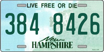 NH license plate 3848426