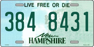 NH license plate 3848431