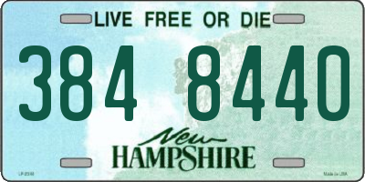 NH license plate 3848440