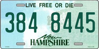 NH license plate 3848445