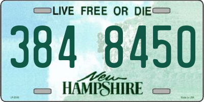 NH license plate 3848450