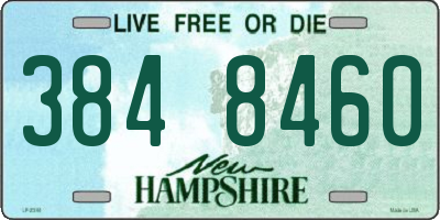 NH license plate 3848460