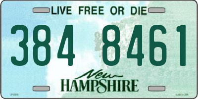 NH license plate 3848461