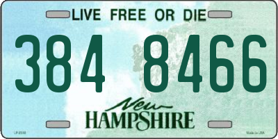 NH license plate 3848466