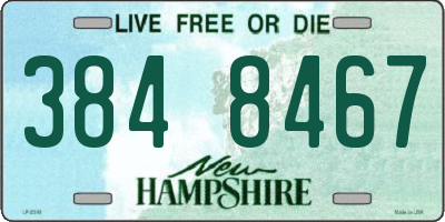 NH license plate 3848467