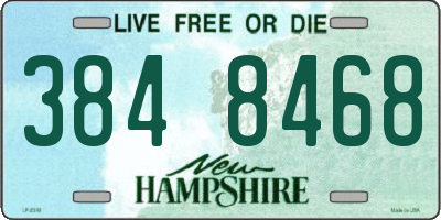 NH license plate 3848468