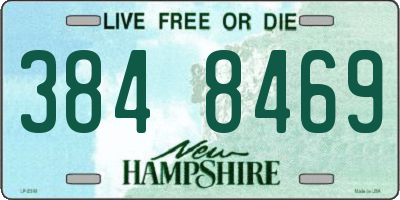 NH license plate 3848469