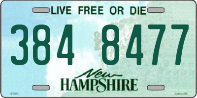 NH license plate 3848477