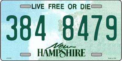 NH license plate 3848479