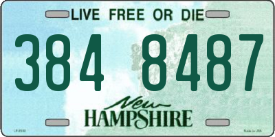 NH license plate 3848487