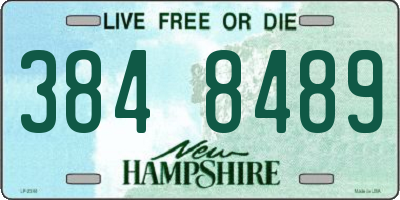 NH license plate 3848489