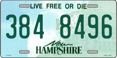 NH license plate 3848496