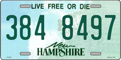 NH license plate 3848497