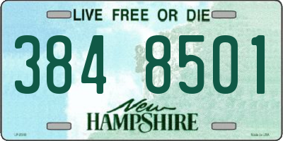 NH license plate 3848501