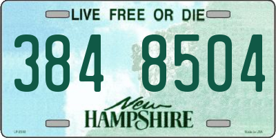 NH license plate 3848504