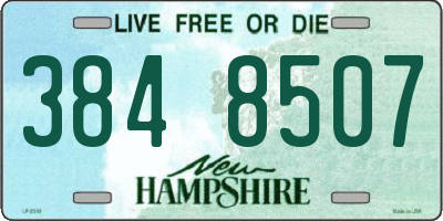 NH license plate 3848507