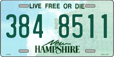 NH license plate 3848511