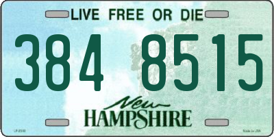 NH license plate 3848515