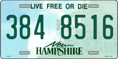 NH license plate 3848516