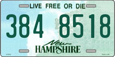 NH license plate 3848518