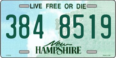 NH license plate 3848519