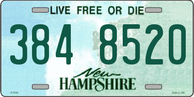 NH license plate 3848520