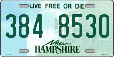 NH license plate 3848530