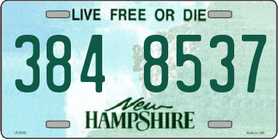 NH license plate 3848537