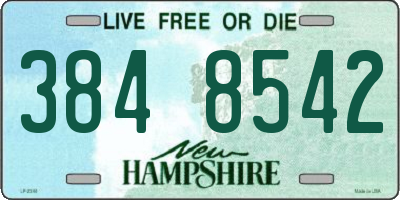 NH license plate 3848542