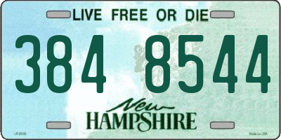 NH license plate 3848544