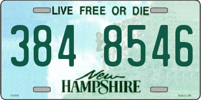 NH license plate 3848546