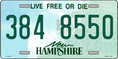 NH license plate 3848550