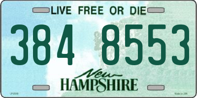 NH license plate 3848553