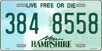 NH license plate 3848558
