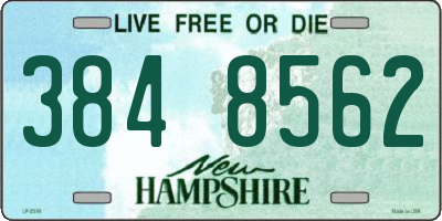NH license plate 3848562