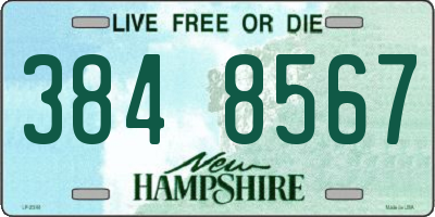 NH license plate 3848567