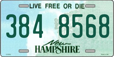 NH license plate 3848568