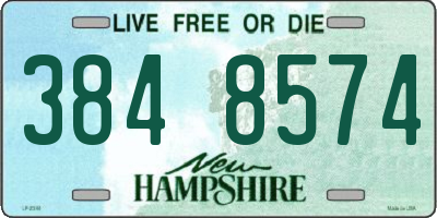 NH license plate 3848574