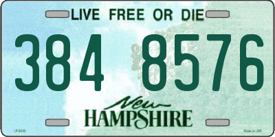 NH license plate 3848576