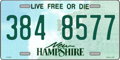 NH license plate 3848577