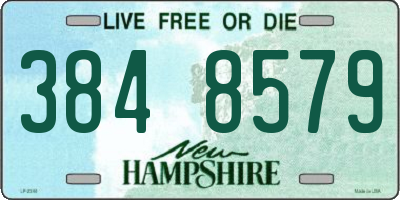 NH license plate 3848579