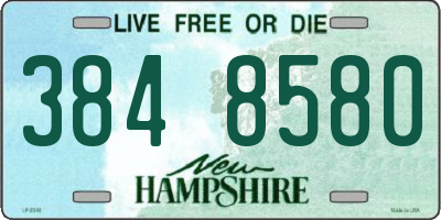 NH license plate 3848580