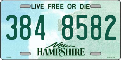 NH license plate 3848582