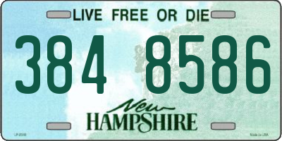 NH license plate 3848586