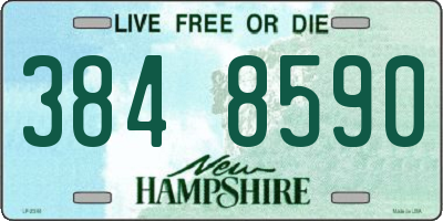 NH license plate 3848590