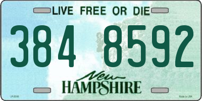 NH license plate 3848592
