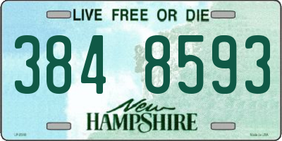 NH license plate 3848593