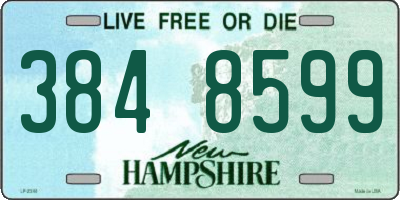 NH license plate 3848599